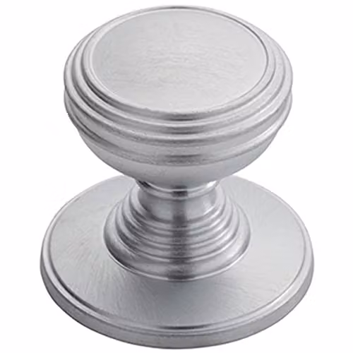 Loops Ringed Tiered Cupboard Door Knob in Chrome, 30mm Diameter