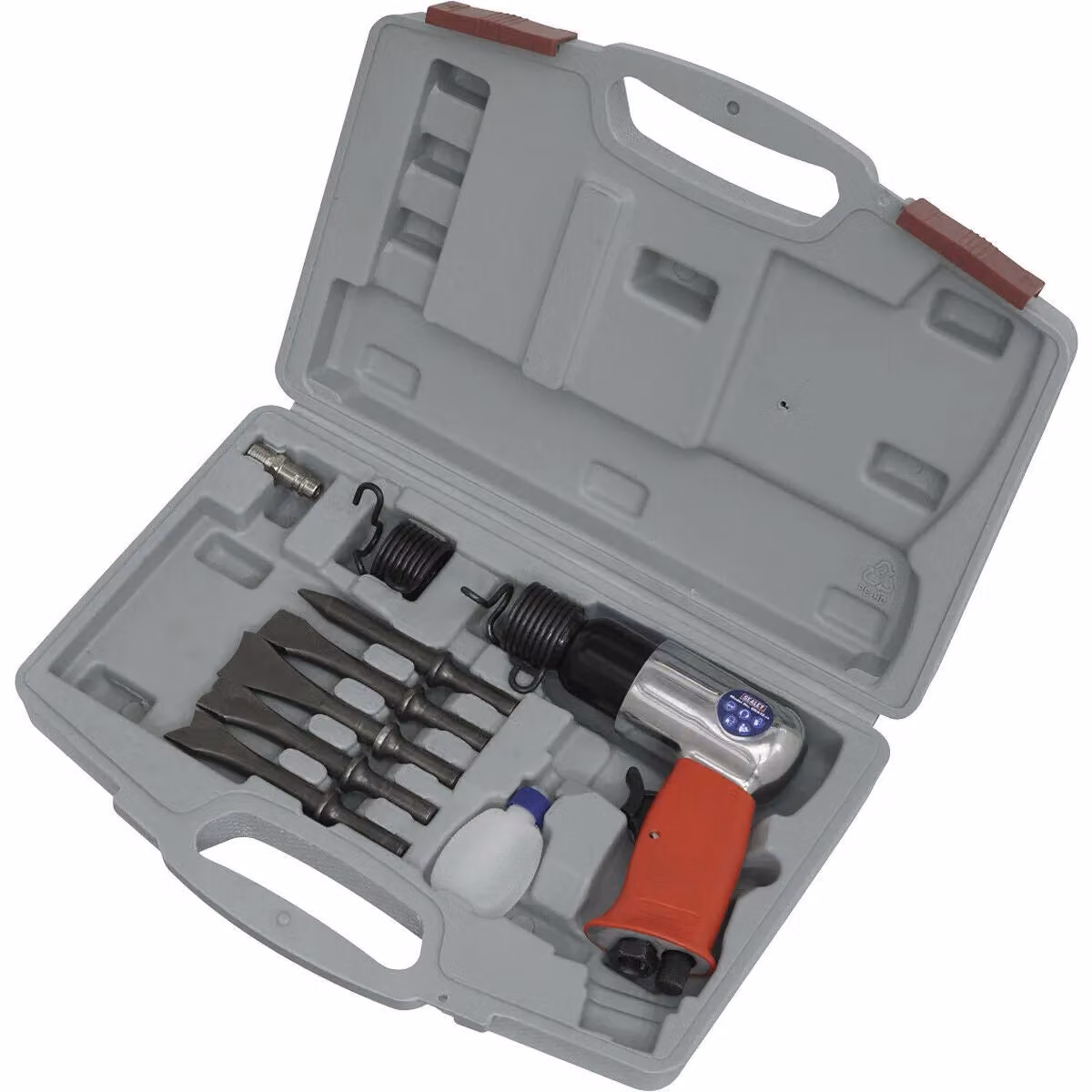 Loops Medium Stroke Air Hammer Kit with 1/4 inch BSP Inlet and Soft Grip Handle in Multicolour – 2