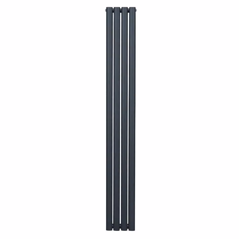 Monstershop Oval Column Radiator in Anthracite Grey, H: 180 cm, W: 24 cm – 2