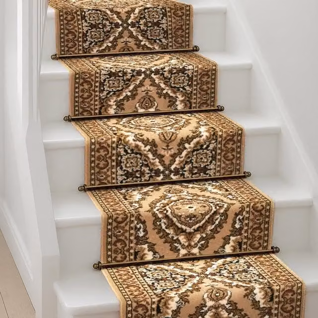 Bravich LTD Texas Medallion Traditional Hallway Runner Rug in Beige, W: 60 cm, L: 600 cm – 1