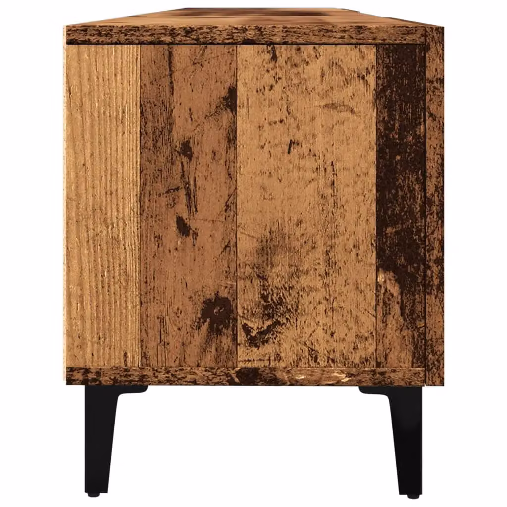 Berkfield Home Industrial TV Cabinet in Brown Old Wood, W/D/H: 180 x 31.5 x 40 cm – 3