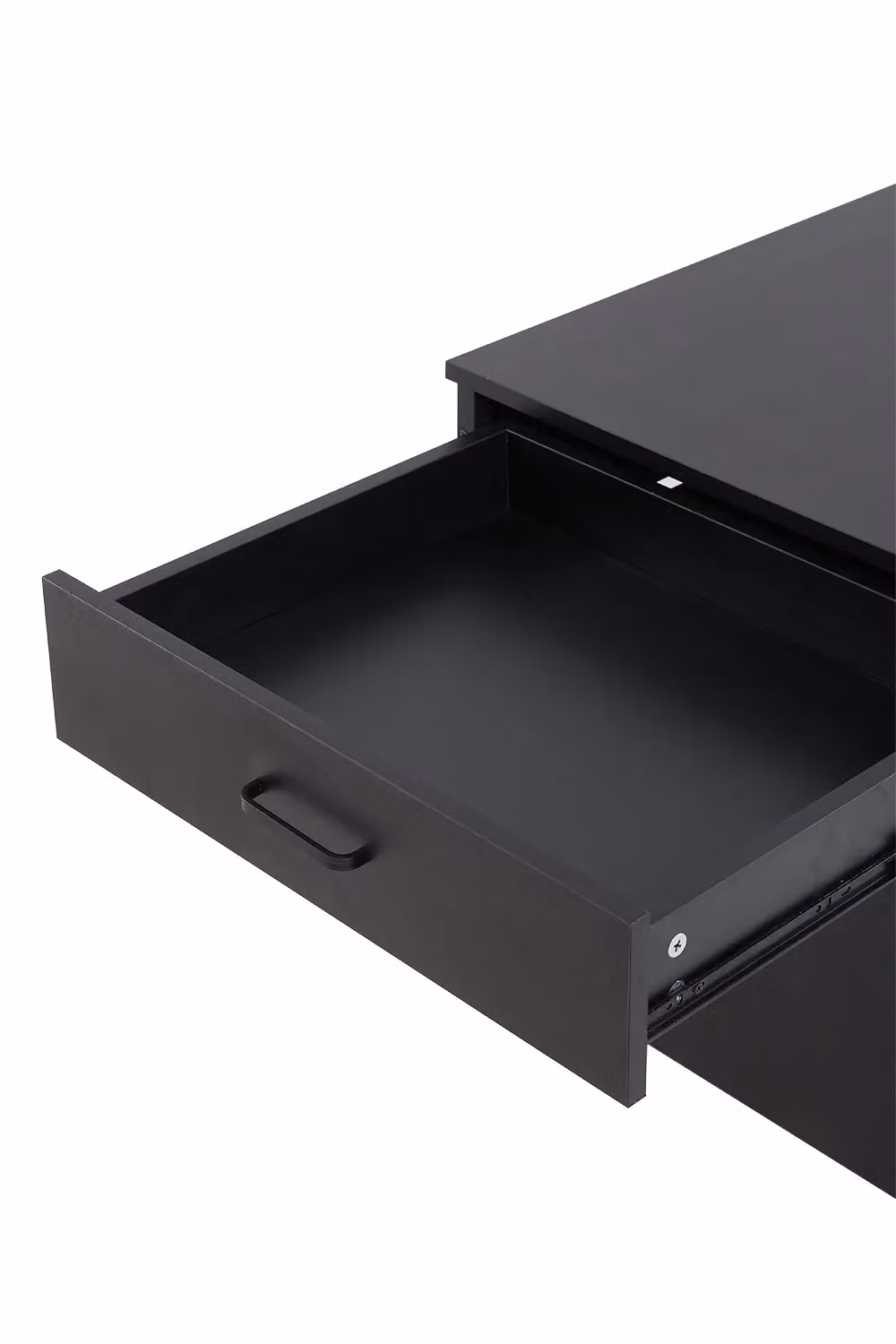 H&O Direct Mini Fridge Stand with Storage in Matt Black – 4