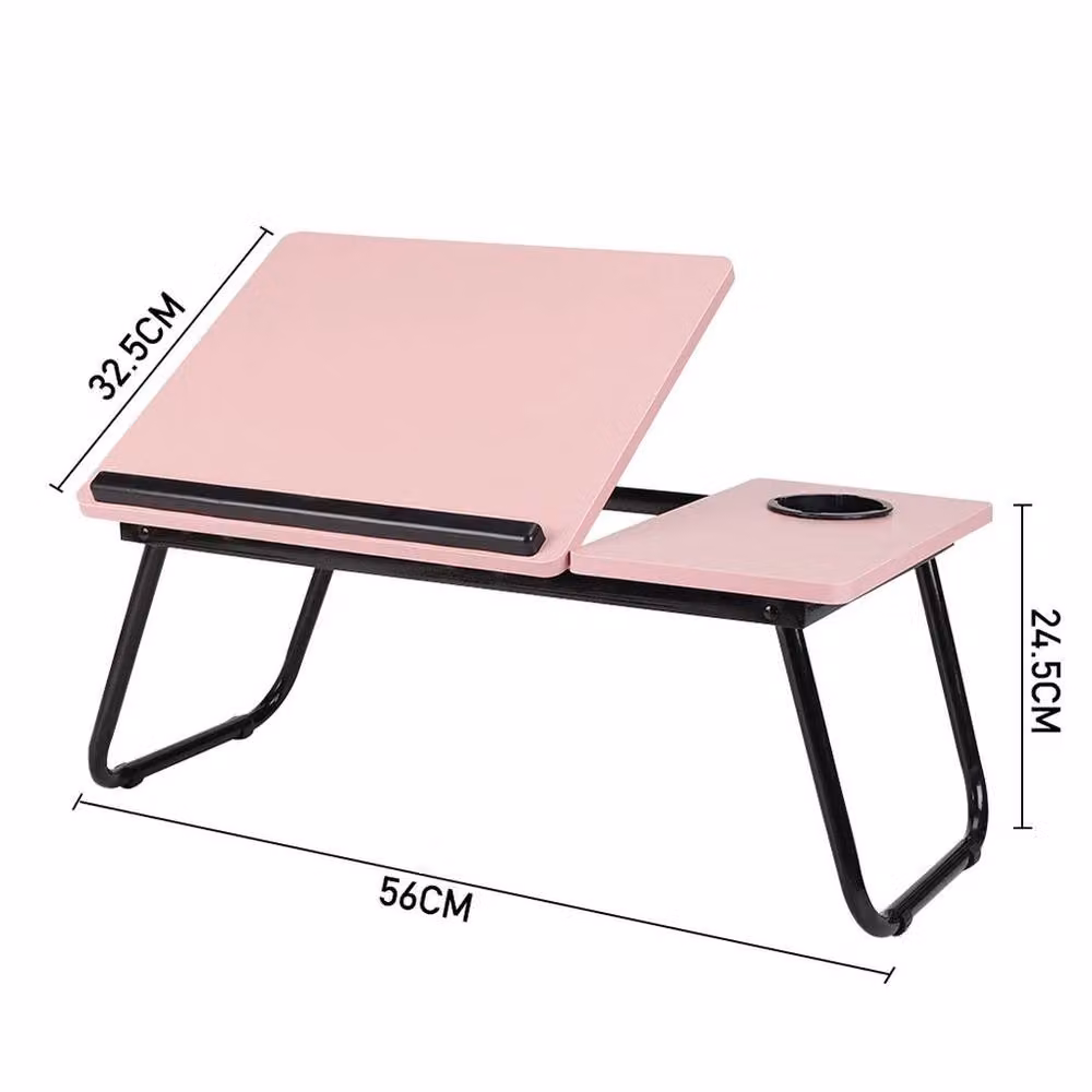 EONLION Pink Folding Laptop Desk Tray with Height and Tilt Adjustment, Width: 100 cm – 2