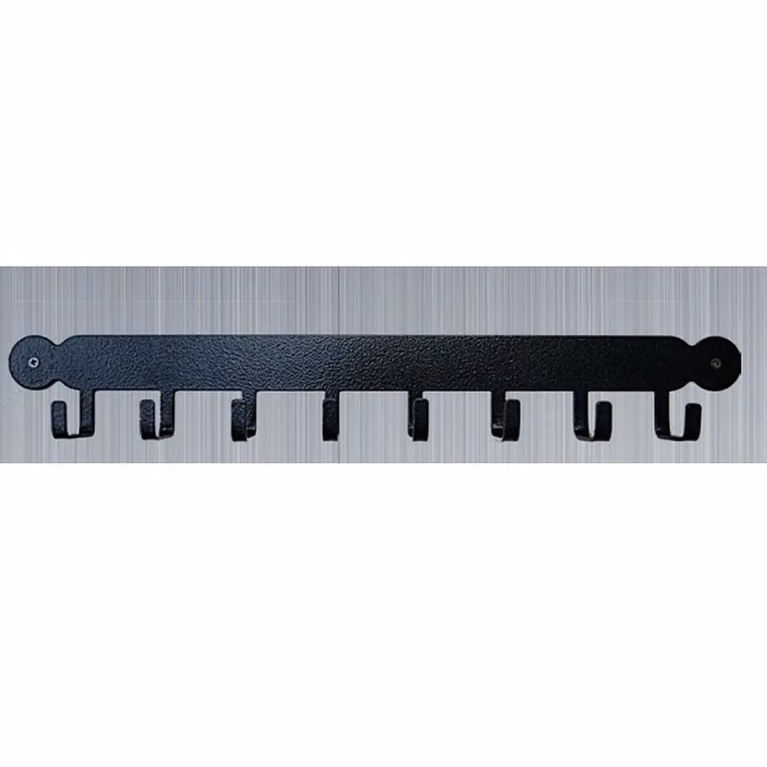 Poppyforge Matt Black Steel Tool Rack with Hooks, W: 54.6 cm, H: 30.5 cm – 2