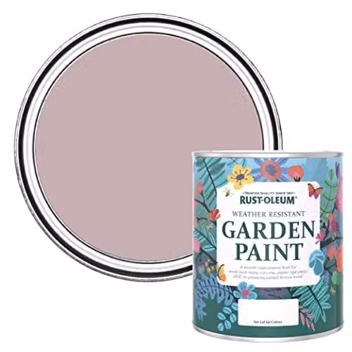 Rust-Oleum Pink Mould Resistant Garden Paint in Matt Finish, 750ml – 1