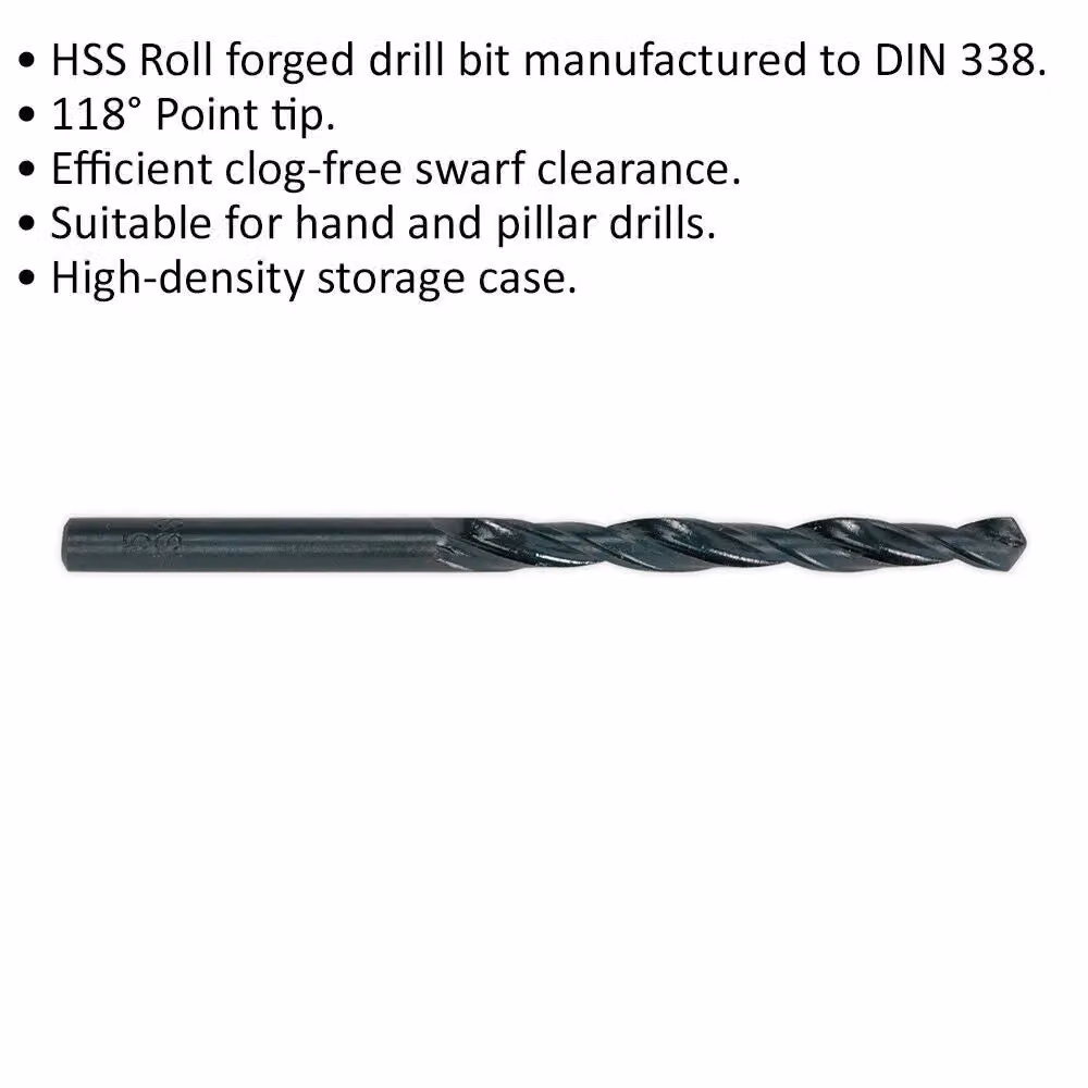 Loops 10 Pack 1mm Roll Forged HSS Twist Drill Bits in Multicolour and Black – 2
