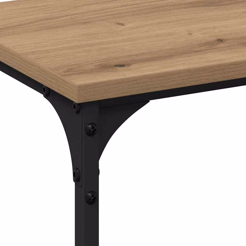 Berkfield Home Artisan Oak Console Table in Brown, W/D/H: 200 x 29 x 75 cm – 3