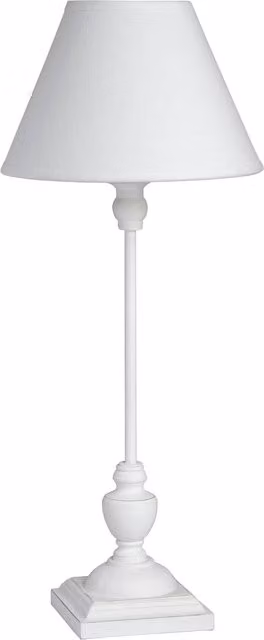 KDMK Symi Elegant Slim White Wood Table Lamp