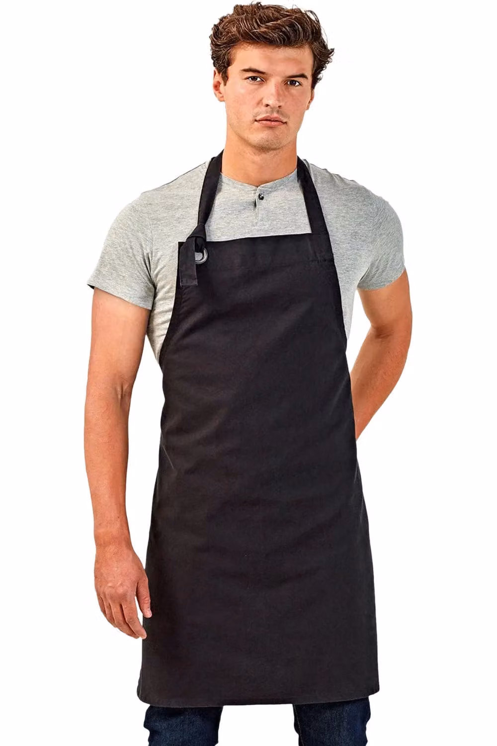 Premier Calibre Heavy Cotton Canvas Adult Bib Apron, Pack of 2, Black – 2