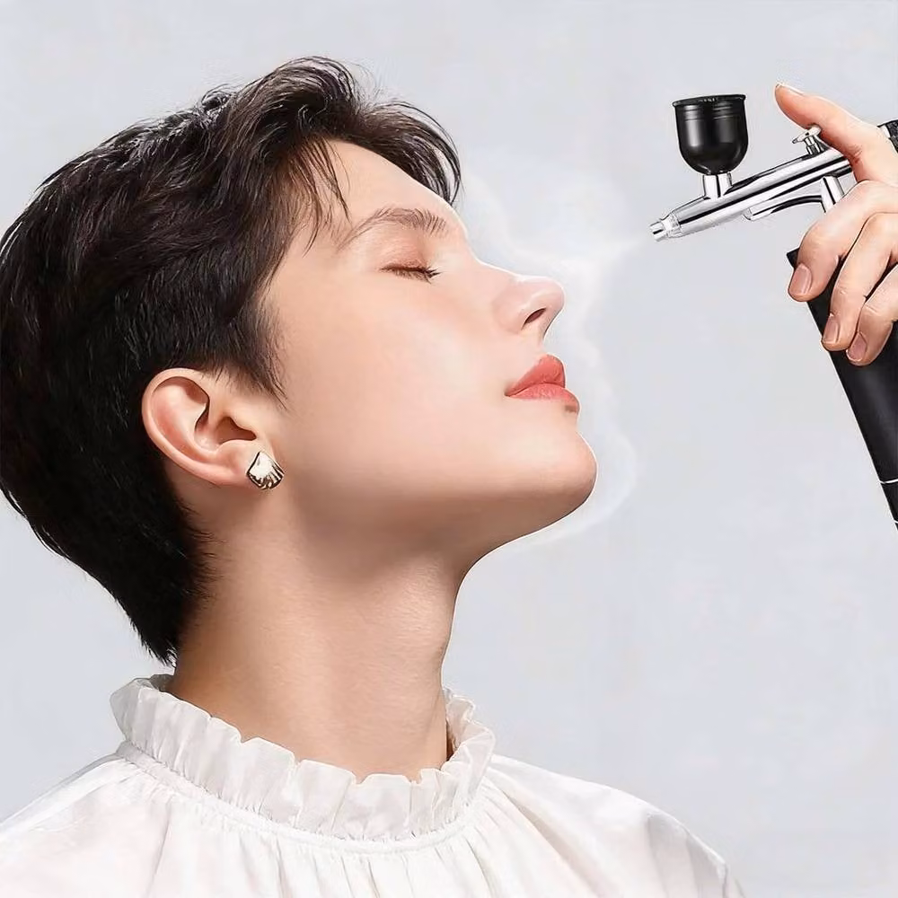 FLAVORA Portable Airbrush Kit with Compressor in Black – 4