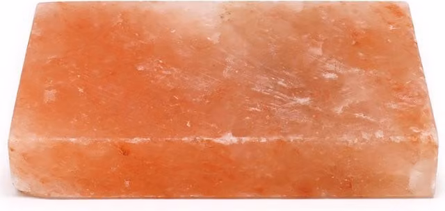 KDMK Pack of 10 Orange Himalayan Salt Cooking Plates, W: 30 cm, D: 20 cm, H: 5 cm