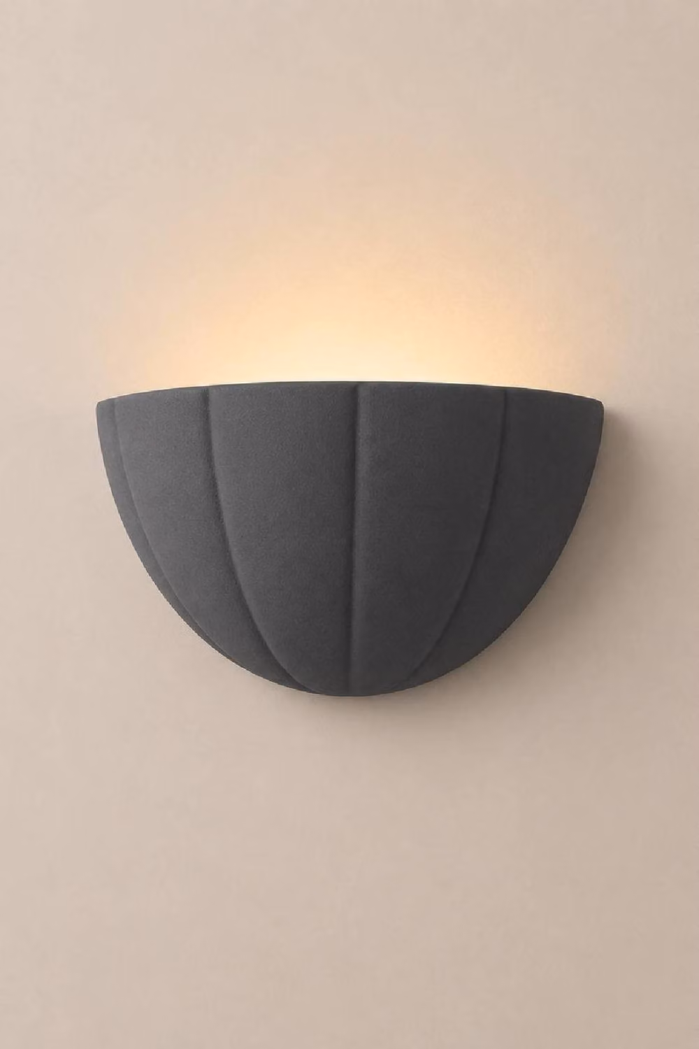 ValueLights Leonardo Scallop Ceramic Flush Wall Sconce Light in Blue with Bulb Included – 2