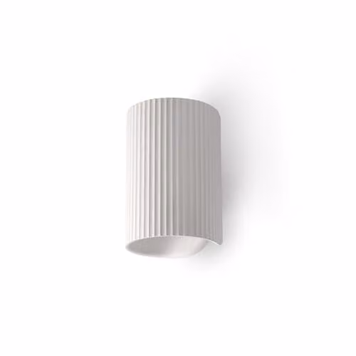 Netlighting Trama White Plaster Cylinder Wall Lamp with E14 Socket – 1