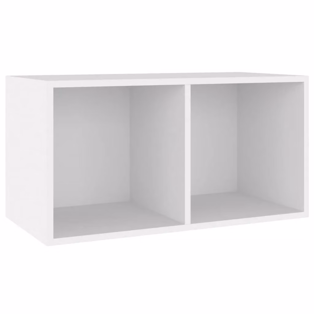 Berkfield Home Vinyl Storage Box in White, W/D/H: 71 x 34 x 36 cm – 2