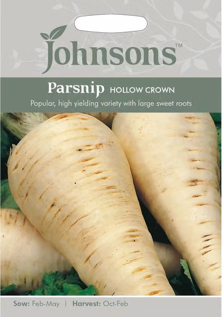 Johnsons Hollow Crown Parsnip Vegetable Seeds, White