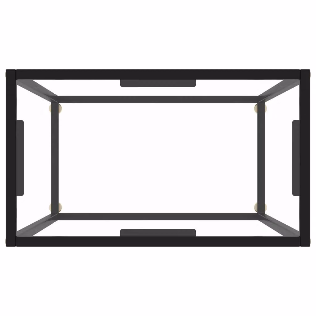 Berkfield Home Modern Transparent Tempered Glass Console Table, W/D/H: 60 x 35 x 75 cm – 3