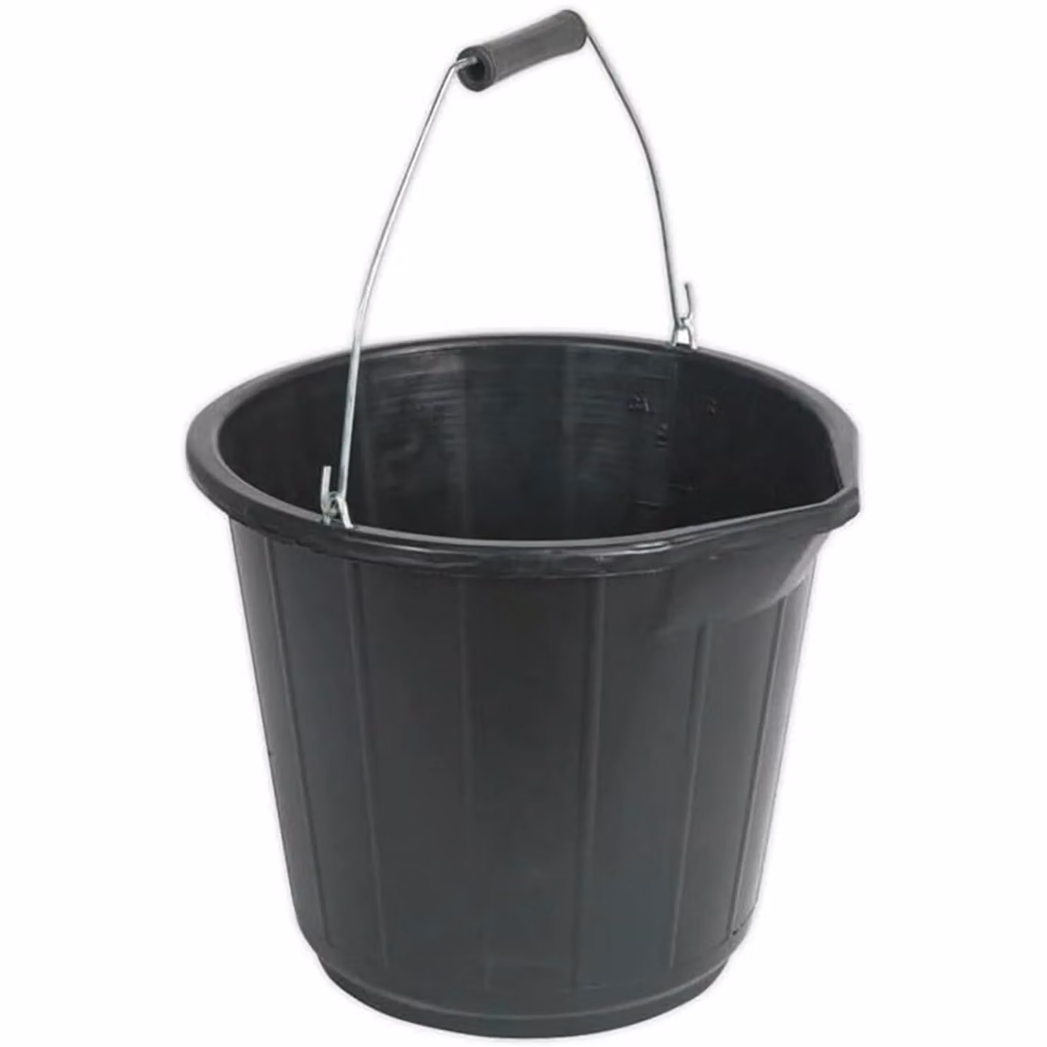 Pegdev Black Plastic Builders Buckets, 3 Gallon, Pack of 10 – 2