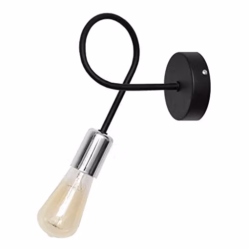 Netlighting Oxford Wall Lamp in Black and Chrome