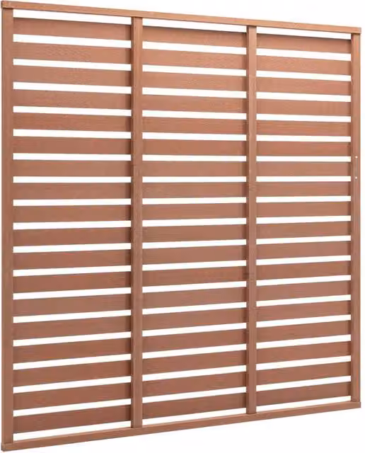 Berkfield Home WPC Fence Panel, Brown, W/H: 180 x 180 cm – 1