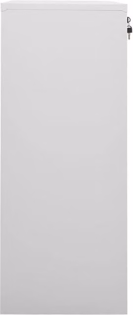 Berkfield Home Office Steel Cabinet in Matt Grey, W/D/H: 90 x 40 x 102 cm – 1