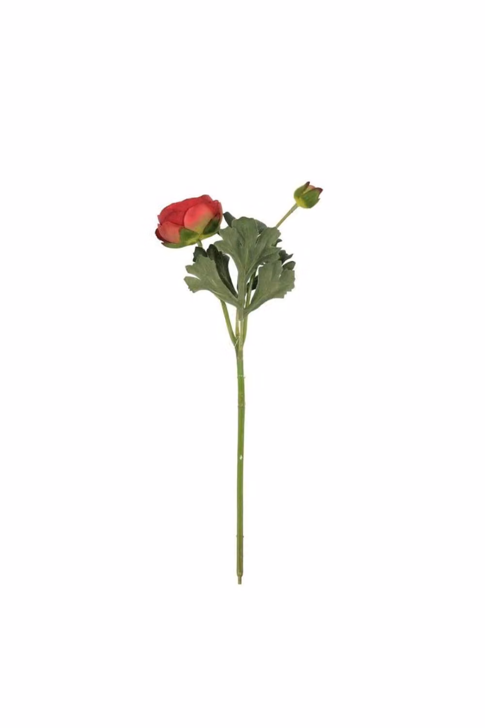 KDMD Rannunculus Burgundy Artificial Flowers, 3 Pack, Red Textile Floral Decor – 3