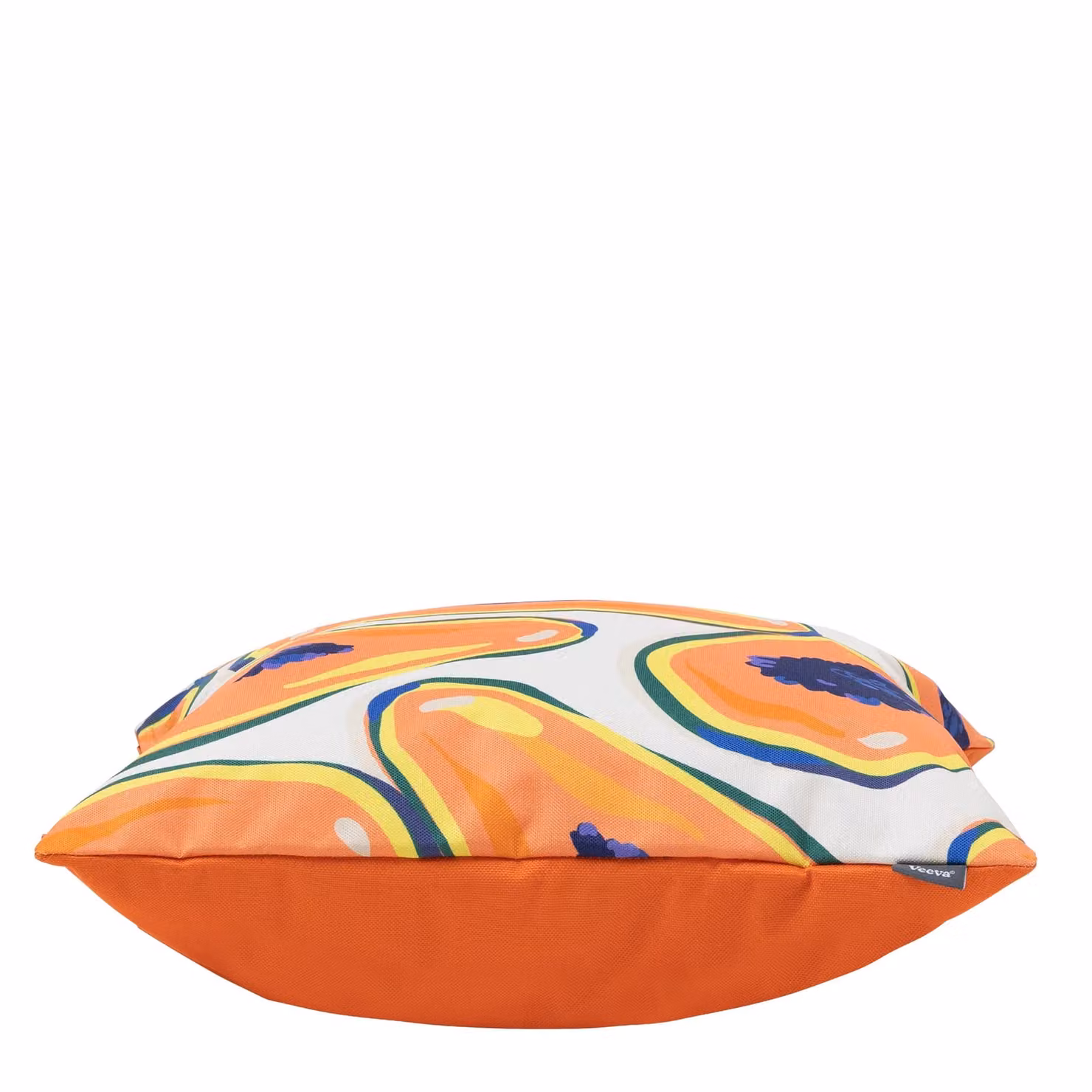 icon Indoor & Outdoor Papaya Fruit Print Waterproof Cushion, Orange and Multicolour, W/D/H: 43 x 43 x 43 cm – 4