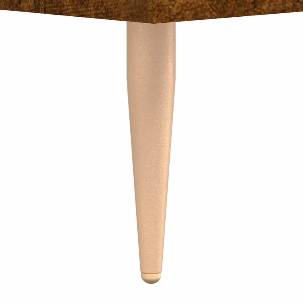 Berkfield Home Set of 2 Smoked Oak Coffee Tables, Brown, W/D/H: 50 x 50 x 40 cm – 5