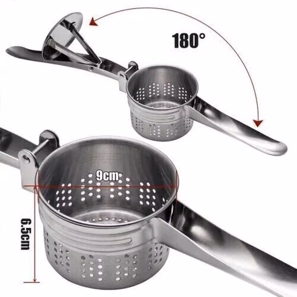 SPETLEK Stainless Steel Potato Ricer and Vegetable Masher in Silver – 3