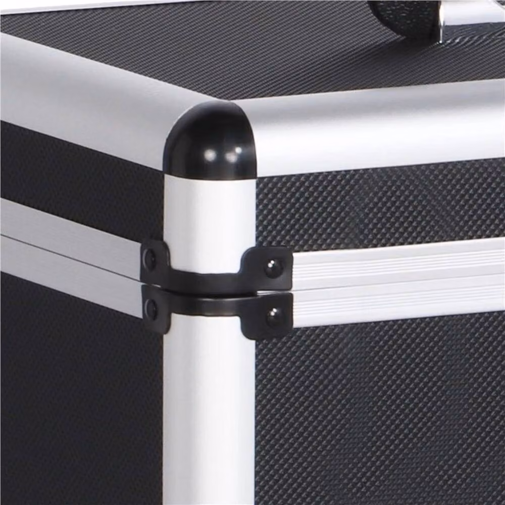 EONLION Black Aluminum Storage Box Case – 4