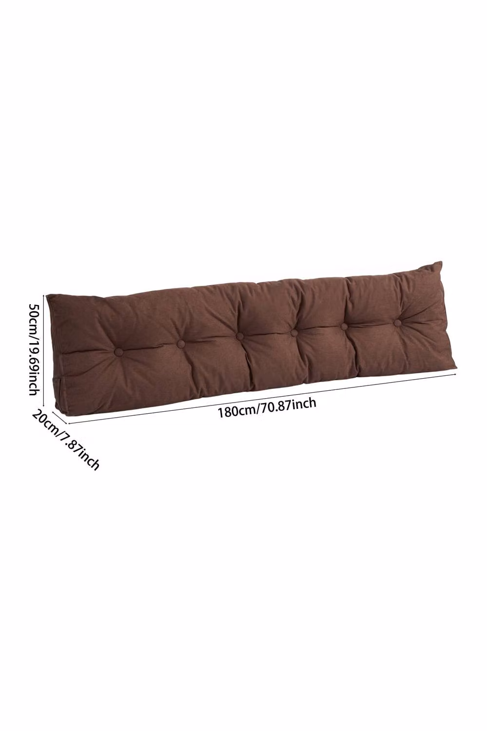 Garden Sanctuary Brown Washable Wedge Headboard Pillow – 6