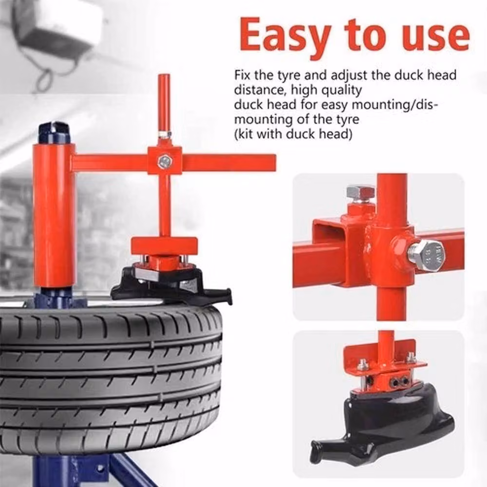 SPETLEK Manual Tire Changer Duck Head Modification Kit in Red – 4