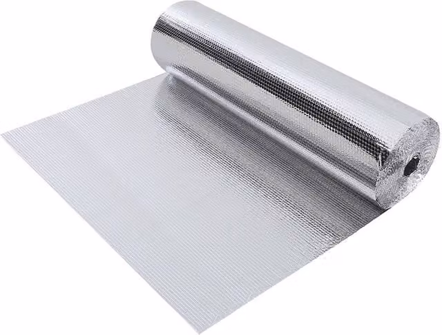 Living and Home Silver Single Bubble Aluminum Film Sunshade Reflective Heat Insulation Roll, W: 1.2 m, L: 25 m