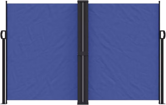 Berkfield Home Retractable Single Side Awning in Blue, W/H: 1200 x 160 cm – 1