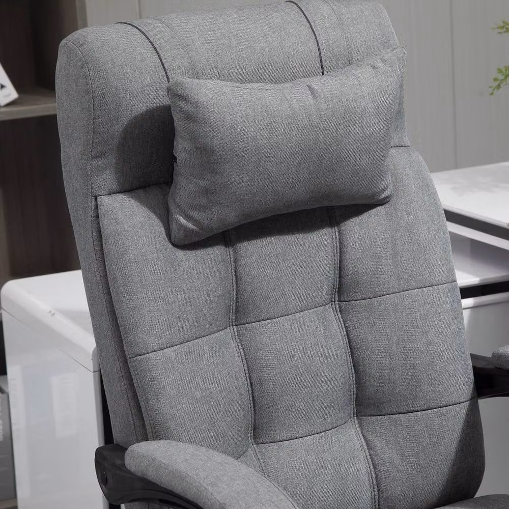 ERGOVEXA Ergonomic Office Chair with Footrest and Headrest, Grey – 6