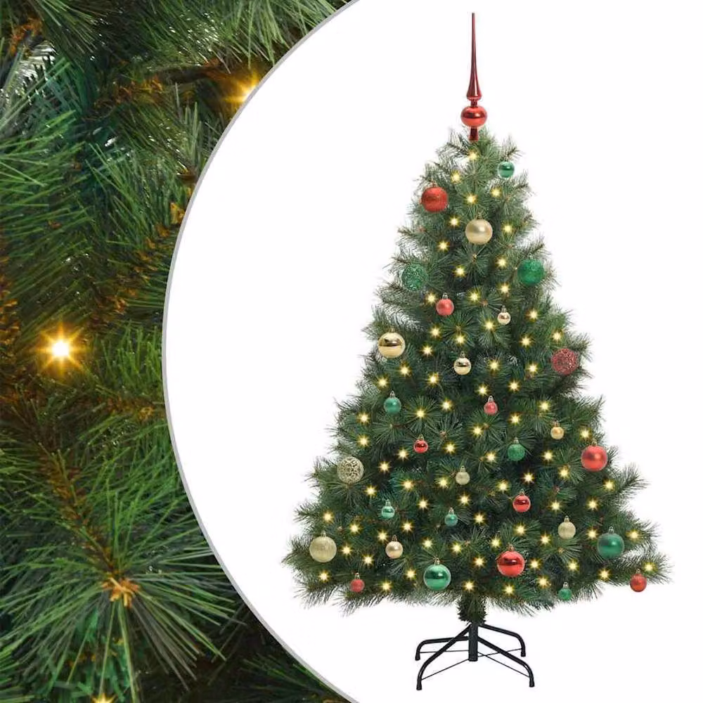 Berkfield Home Artificial Green Christmas Tree with 150 LEDs, Height: 150 cm – 2