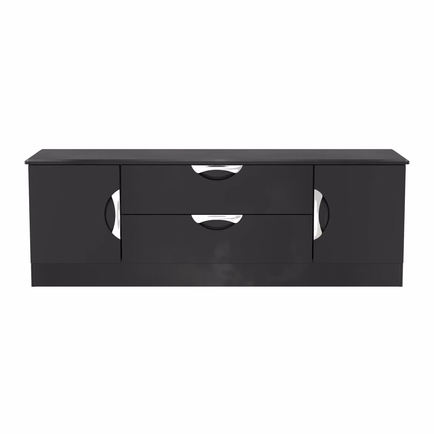 2 U Holborn Superwide TV Unit with 2 Doors and 2 Drawers in Black – 2