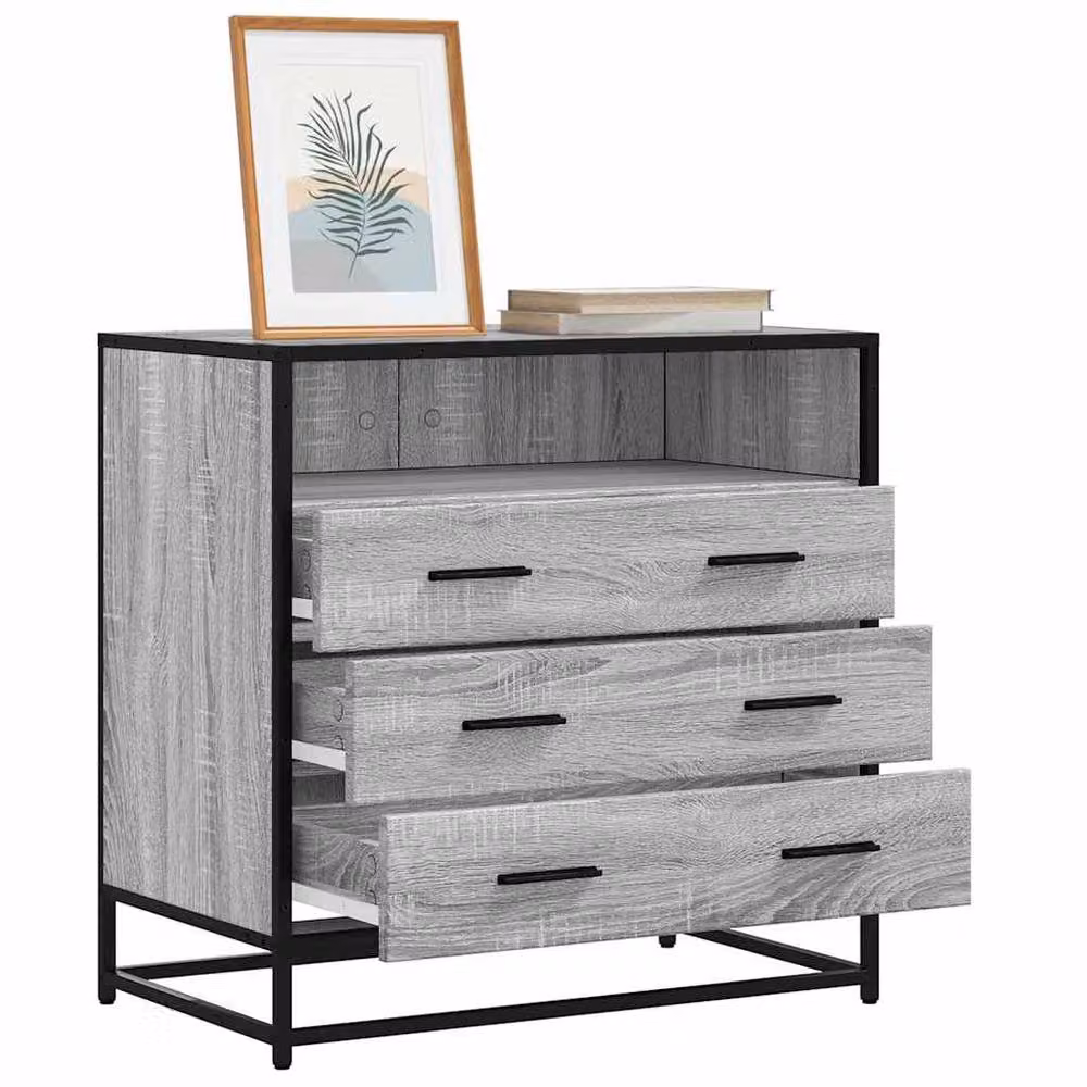 Berkfield Home Grey Sonoma Drawer Cabinet W/D/H: 70 x 41 x 70 cm – 2