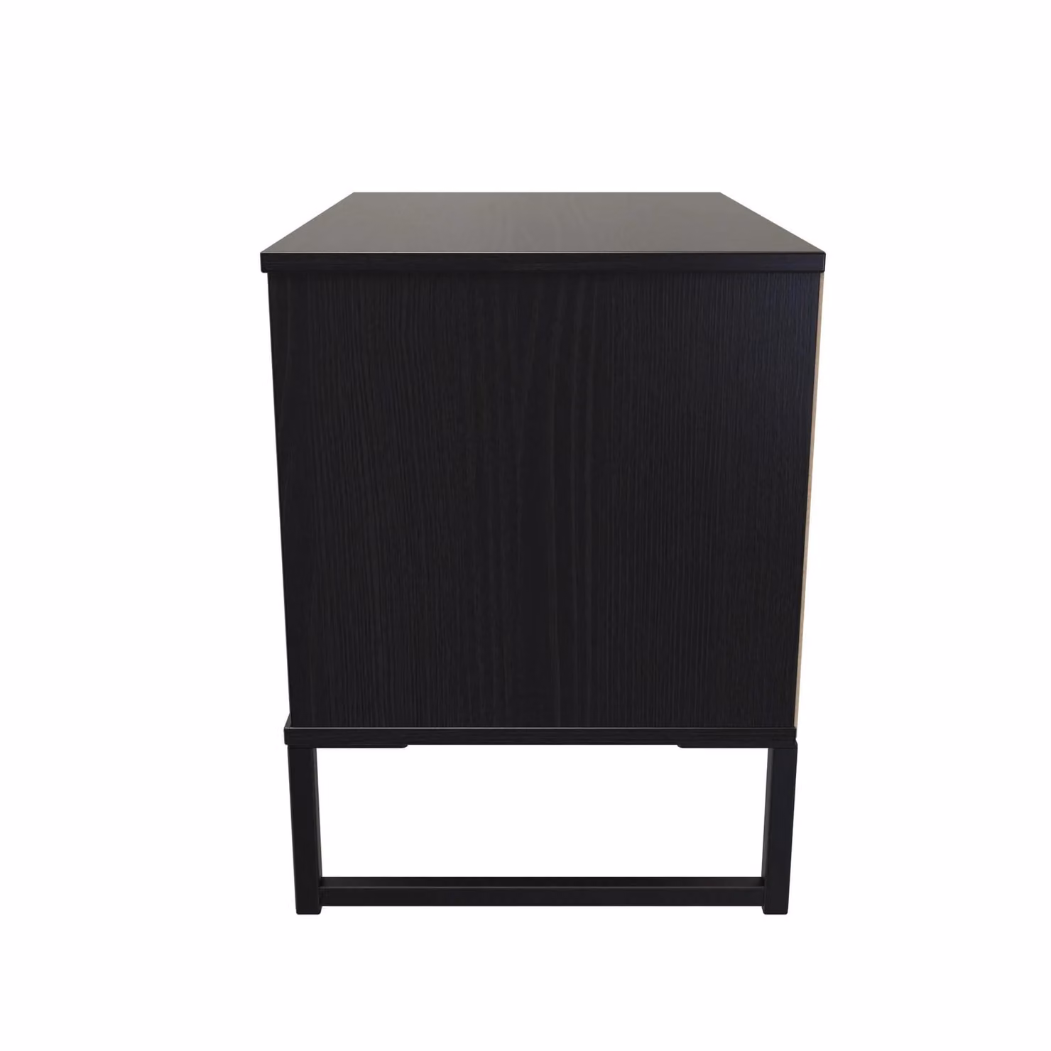 Ready Assembled 2 U Madrid 2 Drawer Bedside Cabinet in Black – 2
