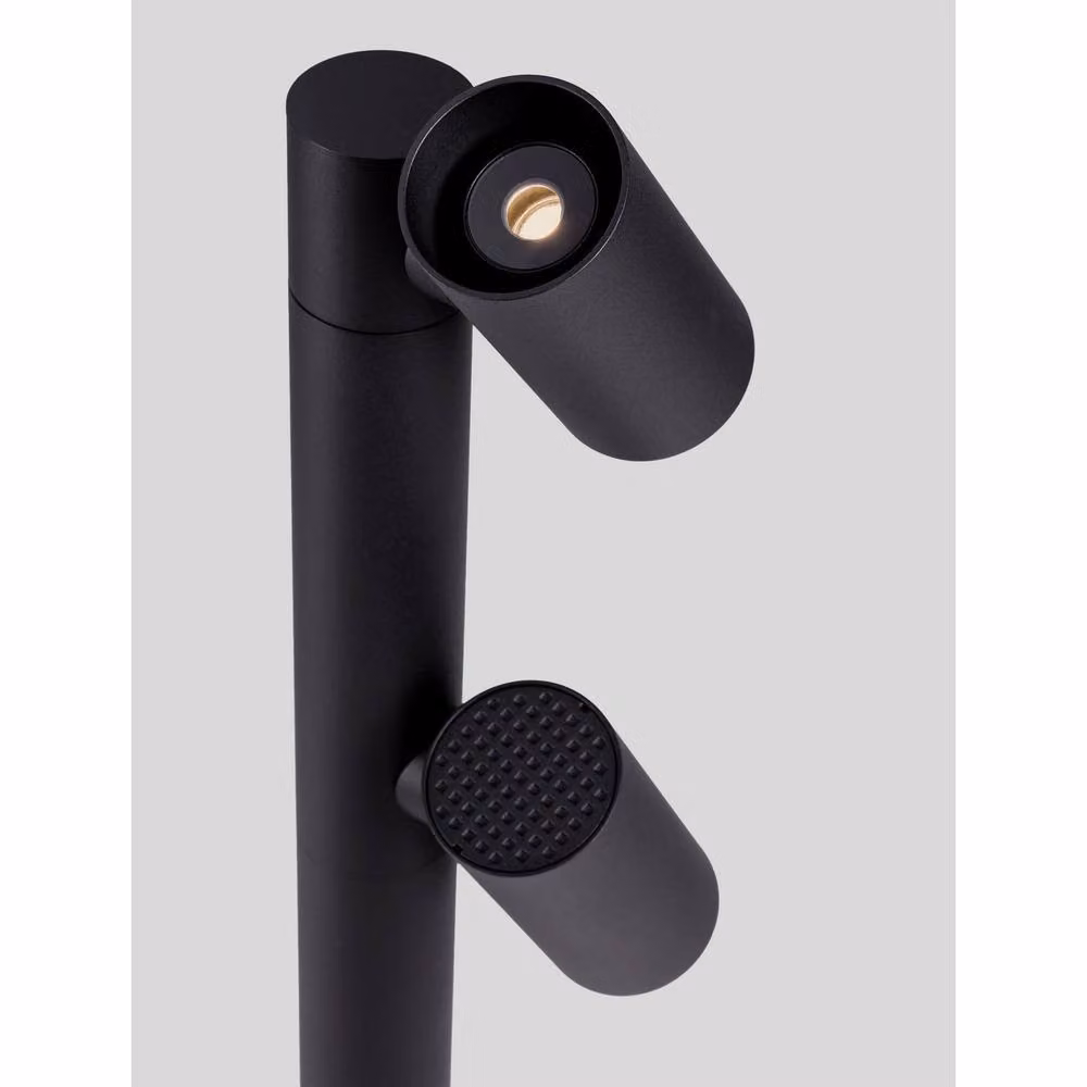 Netlighting Pec Outdoor LED Bollard in Black, 13W, 520lm, IP65, 3000K Warm White – 3