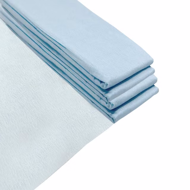 Janrax Blue Matte Crepe Paper Sheets, Pack of 5