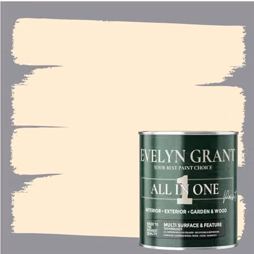 Evelyn Grant All-In-One Multi-Surface Paint, Matt, Beige, 1L