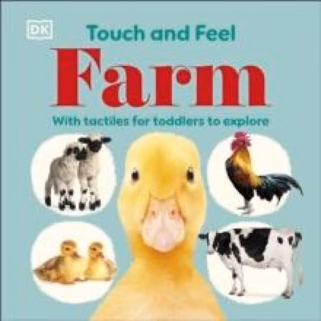 DK Touch and Feel Farm Multicolour Tactile Board Book for Toddlers