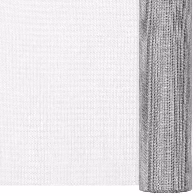 Berkfield Home Stainless Steel Mesh Screen, Silver, W: 112 cm, H: 2000 cm