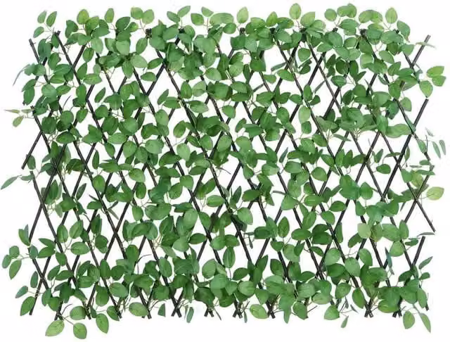 Berkfield Home Artificial Ivy Trellis Expandable Hedge, 5 Pieces, Green – 1