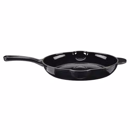 Cooks Professional Black Enamelled Cast Iron 26cm Frying Pan – 3