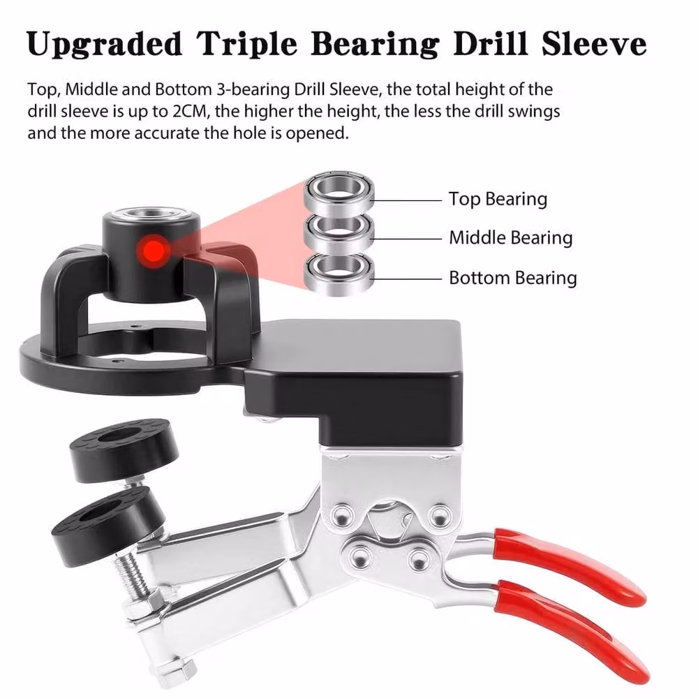 VOGREX 35mm Cabinet Hinge Jig Drill Locator in Multicolour – 5