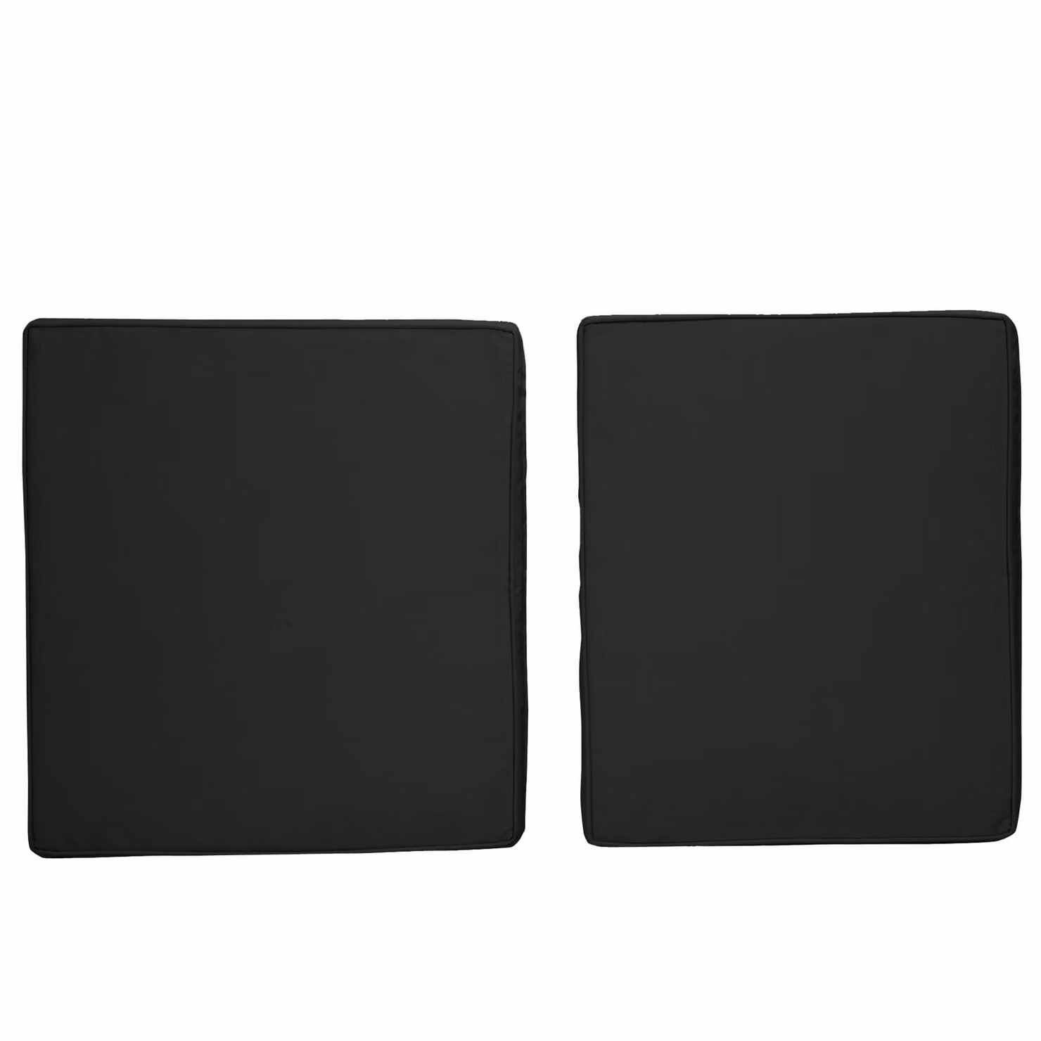 Outsunny 2 Piece Rattan Sofa Chair Cushion Set in Black with Removable Washable Polyester Covers – 7