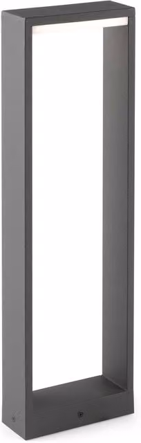 Netlighting Alp LED Outdoor Short Bollard Light in Dark Grey, IP54 Rated