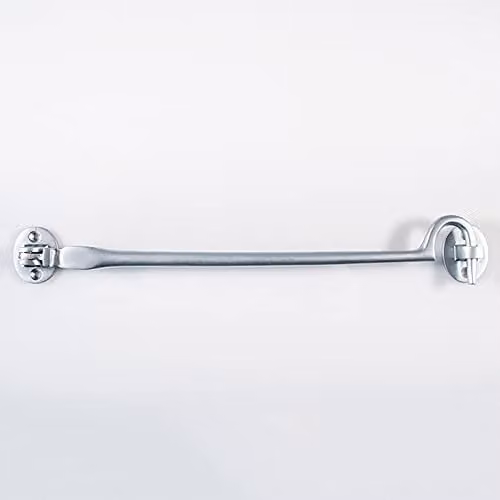Loops Heavy Duty Cabin Hook and Eye in Satin Chrome, 30.5 cm Arm