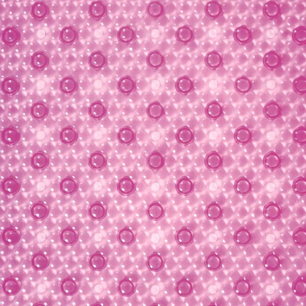 Showerdrape Cleo 2 Set Non-Slip Antibacterial Pink Oval Bath Mats, W: 69 cm, D: 39 cm – 4